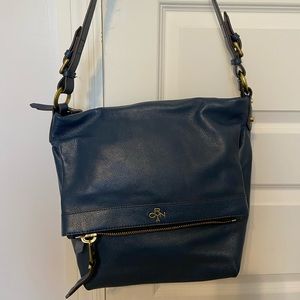 OrYANY blue leather hobo bag